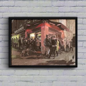 Italian scene wall art print